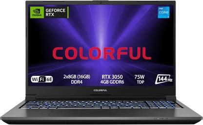 Colorful XS Series Intel Core i5 12th Gen 12500H - (16 GB/512 GB SSD/Windows 11 Home/4 GB Graphics/NVIDIA GeForce RTX 3050) XS 22-HD55016512B-G-IND Gaming Laptop