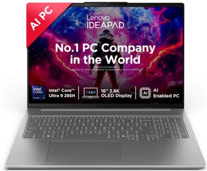 Lenovo IdeaPad Pro 5 2.8K OLED AI PC Full Metal Body Intel Core Ultra 9 285H - (32 GB/1 TB SSD/Windows 11 Home) 16IAH10 Thin and Light Laptop