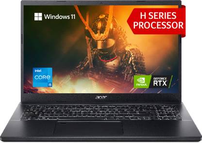 Acer Aspire 7 Core i5 12th Gen 12450H – (8 GB/512 GB SSD/Windows 11 Home/4 GB Graphics/NVIDIA GeForce RTX 2050) A715-76G Gaming Laptop  (15.6 Inch, Charcoal Black, 2.1 Kg) at Rs. 52990