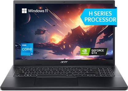 Acer Aspire 7 Intel Core i5 12th Gen 12450H - (8 GB/512 GB SSD/Windows 11 Home/4 GB Graphics/NVIDIA GeForce GTX 1650/60 Hz) A715-76G-54LX Gaming Laptop