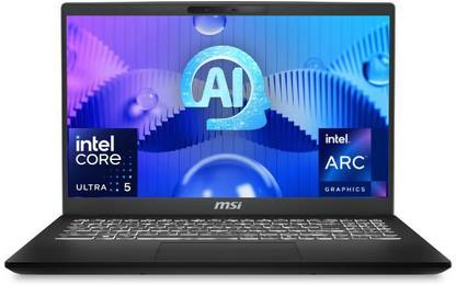 MSI Modern 15 H AI Intel Core Ultra 5 125H - (8 GB/512 GB SSD/Windows 11 Home) Modern 15 H AI C1MG-050IN Thin and Light Laptop