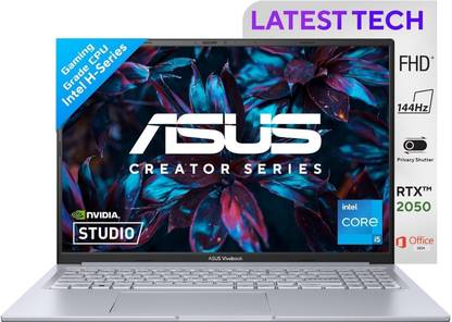 ASUS Vivobook 16X Intel Core i5 12th Gen 12500H - (16 GB/512 GB SSD/Windows 11 Home/4 GB Graphics/NVIDIA GeForce RTX 2050/144 Hz) K3605ZF-RP458WS Creator Laptop
