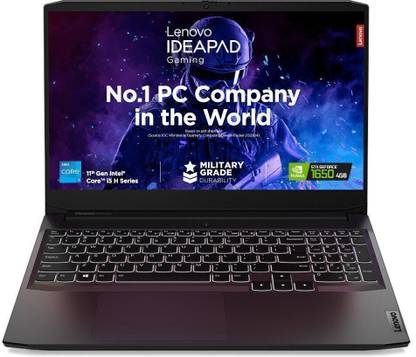 Lenovo IdeaPad Gaming 3 Intel Core i5 11th Gen 11320H - (16 GB/512 GB SSD/Windows 11 Home/4 GB Graphics/NVIDIA GeForce GTX 1650) 15IHU6 Gaming Laptop