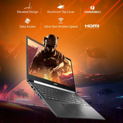 Acer Aspire 7 (2023) Core i5 12th Gen 12450H - (16 GB/512 GB SSD/Windows 11 Home/4 GB Graphics/NVIDIA GeForce RTX 3050/144 Hz) A715-76G Gaming Laptop Under 60000