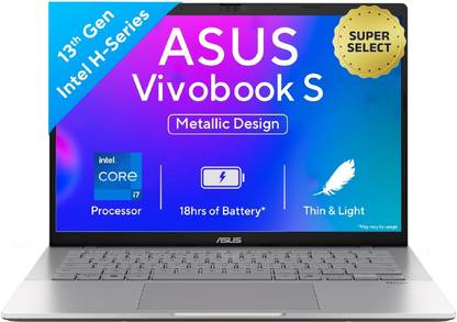 ASUS Vivobook S14 (2025) with Office 2024 + M365 Basic*, Backlit Keyboard, Intel Core i7 13th Gen 13620H - (16 GB/512 GB SSD/Windows 11 Home) S3407VA-LY039WS Thin and Light Laptop