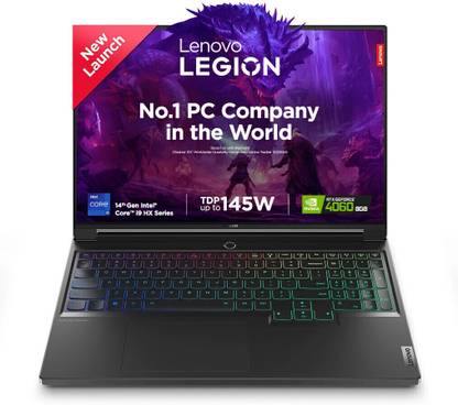Lenovo Legion 7 Intel Core i9 14th Gen 14900HX - (32 GB/1 TB SSD/Windows 11 Home/8 GB Graphics/NVIDIA GeForce RTX 4070) 16IRX9 Gaming Laptop