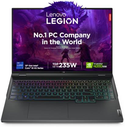 Lenovo Legion Pro 7 Intel Core i9 13th Gen 13900HX - (32 GB/1 TB SSD/Windows 11 Home/12 GB Graphics/NVIDIA GeForce RTX 4080) 16IRX8H Gaming Laptop