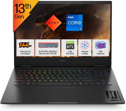 HP Omen Intel Core i7 13th Gen 13620H - (16 GB/1 TB SSD/Windows 11 Home/6 GB Graphics/NVIDIA GeForce RTX 4050) 16-wd0011tx Gaming Laptop