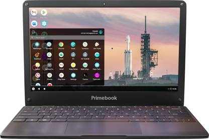 [For AXIS/CITI Bank Card] Primebook 4G Android Based MediaTek MT8788 – (4 GB/128 GB EMMC Storage/Prime OS) 4G Thin and Light Laptop  (11.6 Inch, Black, 1.065 Kg)