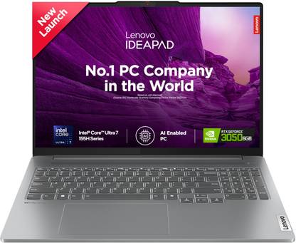 Lenovo IdeaPad Pro 5 2K OLED AI PC Intel Core Ultra 7 155H - (16 GB/1 TB SSD/Windows 11 Home/6 GB Graphics/NVIDIA GeForce RTX 3050) 16IMH9 Gaming Laptop