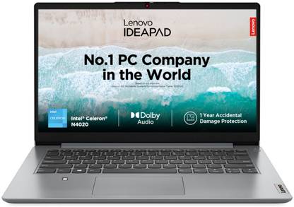Lenovo IdeaPad Slim 1 Intel Celeron Dual Core N4020 - (8 GB/256 GB SSD/Windows 11 Home) 14IGL7 Thin and Light Laptop