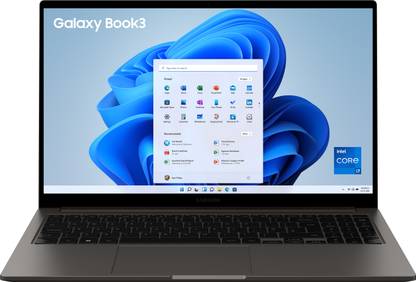 [For HDFC Card] SAMSUNG Galaxy Book3 Intel Core i7 13th Gen 1355U – (16 GB/512 GB SSD/Windows 11 Home) NP750XFG-KA3IN Thin and Light Laptop  (15.6 Inch, Graphite, 1.58 Kg, With MS Office)
