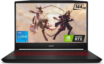 MSI Katana GF66 Intel Core i5 12th Gen 12450H - (8 GB/512 GB SSD/Windows 11 Home/4 GB Graphics/NVIDIA GeForce RTX 3050/144 Hz) Katana GF66 12UC-881IN Gaming Laptop