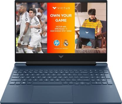 HP Victus AI 39 TOPS AMD Ryzen 7 Octa Core 8845HS - (16 GB/1 TB SSD/Windows 11 Home/6 GB Graphics/NVIDIA GeForce RTX 4050/144 Hz) 15-fb2117AX Gaming Laptop