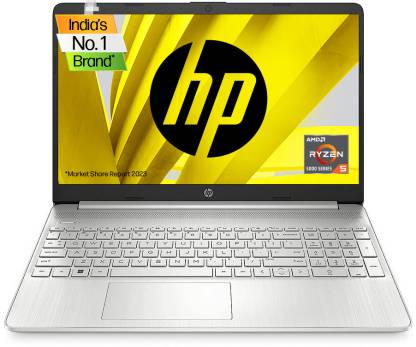 [For ICICI/SBI Credit Card ] HP AMD Ryzen 5 Hexa Core 5500U – (8 GB/512 GB SSD/Windows 11 Home) 15s- eq2144au Thin and Light Laptop  (15.6 inch, Natural Silver, 1.69 kg, With MS Office)