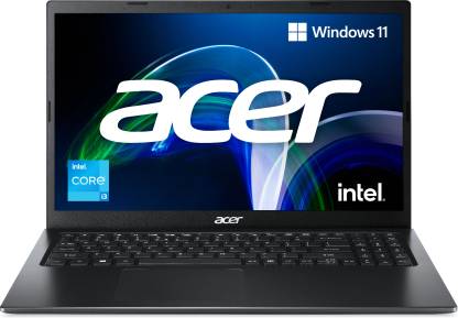 [Use Flipkart Axis Bank Card] Acer Extensa Core i3 11th Gen 1115G4 – (8 GB/256 GB SSD/Windows 11 Home) EX 215-54 Thin and Light Laptop  (15.6 Inch, Charcoal Black, 1.7 Kg)