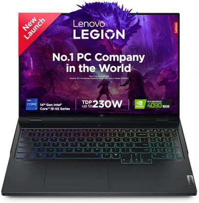 Lenovo Lenovo Legion Pro 7 Intel Core i9 14th Gen 14900HX - (32 GB/1 TB SSD/Windows 11 Home/12 GB Graphics/NVIDIA GeForce RTX 4080) 16IRX9H Gaming Laptop