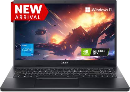 [For  ICICI Bank Credit Card] Acer Aspire 7 (2023) Core i5 12th Gen 12450H – (16 GB/512 GB SSD/Windows 11 Home/4 GB Graphics/NVIDIA GeForce GTX 1650/60 Hz) A715-76G Gaming Laptop  (15.6 Inch, Charcoal Black, 2.1 Kg)