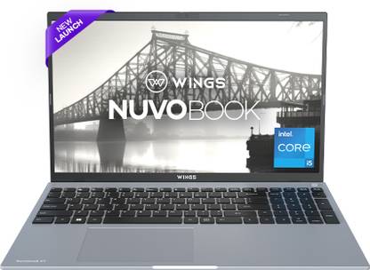 WINGS Nuvobook V1 Aluminium Alloy Metal Body Intel Intel Core i5 11th Gen 1155G7 – (8 GB/512 GB SSD/Windows 11 Home) WL-Nuvobook V1-SLV Thin and Light Laptop  (15.6 Inch, Silver, 1.60 Kg)