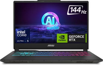 MSI Cyborg 15 AI PC Intel Core Ultra 5 125H - (16 GB/1 TB SSD/Windows 11 Home/6 GB Graphics/NVIDIA GeForce RTX 4050) Cyborg 15 AI A1VEK-051IN Gaming Laptop