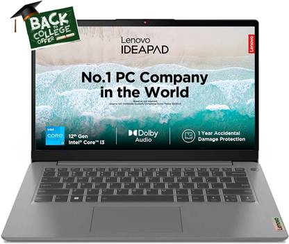 Lenovo Intel Core i3 1215U - (8 GB/512 GB SSD/Windows 11 Home) 82RJ00F1IN Thin and Light Laptop
