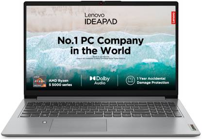 Lenovo IdeaPad Slim 1 AMD Ryzen 5 Hexa Core 5500U - (16 GB/512 GB SSD/Windows 11 Home) 15ALC7 Thin and Light Laptop