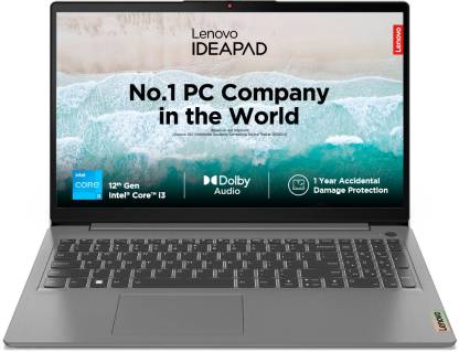 Lenovo IdeaPad Slim 3 Intel Core i3 12th Gen 1215U - (8 GB/256 GB SSD/Windows 11 Home) 15IAU7 Thin and Light Laptop