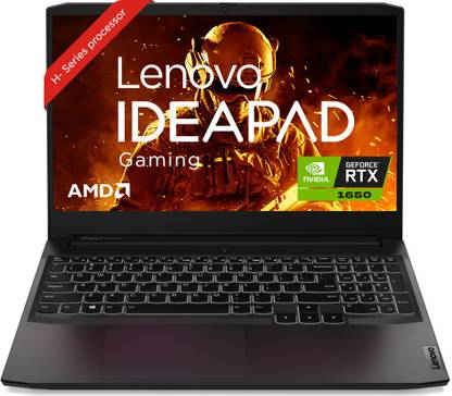 Lenovo IdeaPad Gaming 3 AMD Ryzen 5 Hexa Core 5600H - (8 GB/512 GB SSD/Windows 11 Home/4 GB Graphics/NVIDIA GeForce GTX 1650) 15ACH6 Gaming Laptop
