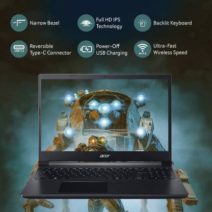 Acer Aspire 7 Ryzen 5 Hexa Core AMD R5-5500U - (8 GB/512 GB SSD/Windows 11 Home/4 GB Graphics/NVIDIA GeForce GTX 1650) A715-42G/ A715-42G-R2NE Gaming Laptop