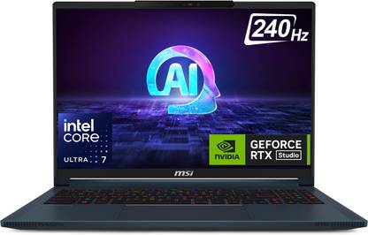 MSI Stealth 16 Studio AI PC Intel Core Ultra 7 155H - (32 GB/1 TB SSD/Windows 11 Home/8 GB Graphics/NVIDIA GeForce RTX 4060) Stealth 16 AI Studio A1VFG-058IN Gaming Laptop
