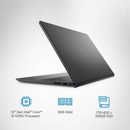 DELL Core i5 12th Gen 1235U - (8 GB/1 TB HDD/256 GB SSD/Windows 11 Home) New Inspiron 15 Laptop Thin and Light Laptop