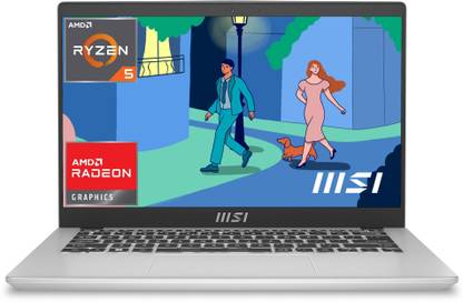 MSI Modern 14 AMD Ryzen 5 Hexa Core 7530U - (16 GB/512 GB SSD/Windows 11 Home) Modern 14 C7M-062IN Thin and Light Laptop