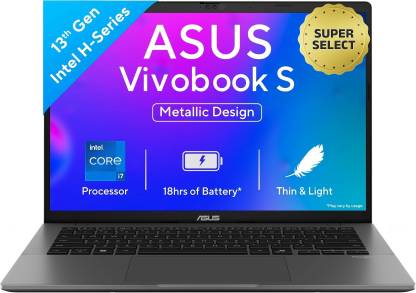 ASUS Vivobook S14 (2025) with Office 2024 + M365 Basic*, Backlit Keyboard, Intel Core i7 13th Gen 13620H - (16 GB/512 GB SSD/Windows 11 Home) S3407VA-LY040WS Thin and Light Laptop