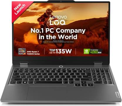 Lenovo LOQ AMD Ryzen 7 Octa Core 7435HS - (24 GB/512 GB SSD/Windows 11 Home/6 GB Graphics/NVIDIA GeForce RTX 4050) 15ARP9 Gaming Laptop