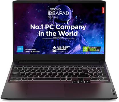 Lenovo i5 H Series Intel Core i5 11th Gen 11320H - (8 GB/512 GB SSD/Windows 11 Home/4 GB Graphics/NVIDIA GeForce GTX 1650) 15IHU6 Gaming Laptop