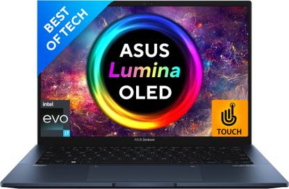 ASUS Zenbook 14 OLED Touch Intel EVO P-Series Intel Core i7 12th Gen 1260P - (16 GB/512 GB SSD/Windows 11 Home) UX3402ZA-KN731WS Thin and Light Laptop