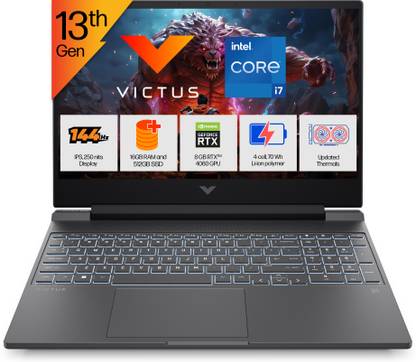 HP Victus Intel Core i7 13th Gen 13620H - (16 GB/512 GB SSD/Windows 11 Home/8 GB Graphics/NVIDIA GeForce RTX 4060/144 Hz) 15-fa1276TX Gaming Laptop