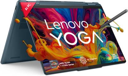 Lenovo Yoga 7 OLED AMD AMD Ryzen 7 Octa Core 7735U - (16 GB/512 GB SSD/Windows 11 Home) 14ARP8 2 in 1 Laptop