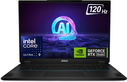 MSI Stealth 18 Studio AI PC Intel Core Ultra 9 1st Gen 185H - (32 GB/2 TB SSD/Windows 11 Home/12 GB Graphics/NVIDIA GeForce RTX 4080) Stealth 18 AI Studio A1VHG-023IN Gaming Laptop
