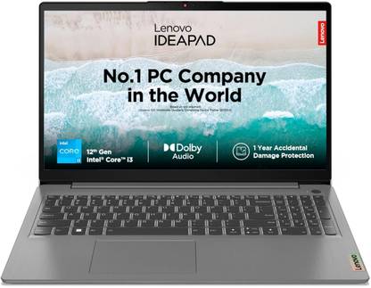 Lenovo Intel Core i3 12th Gen - (8 GB/512 GB SSD/Windows 11 Home) 82RK019DIN Laptop