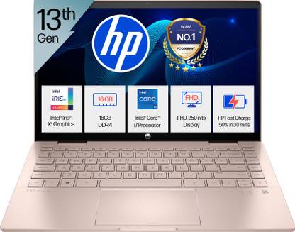 HP Pavilion 14 X360 Intel Core i7 13th Gen 1355U - (16 GB/512 GB SSD/Windows 11 Home) 14-ek1152TU 2 in 1 Laptop