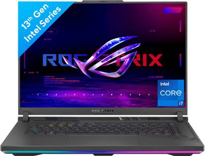 ASUS ROG Strix G16, 90WHrs Battery Intel Core i7 13th Gen 13650HX - (16 GB/1 TB SSD/Windows 11 Home/8 GB Graphics/NVIDIA GeForce RTX 4070/140 W) G614JI-BG711WS Gaming Laptop