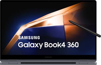 SAMSUNG Galaxy Book4 360 Series Intel Core i5 120U – (16 GB/512 GB SSD/Windows 11 Home) NP750QGK-KG1 2 in 1 Laptop  (15.6 inch, Gray, 1.46 kg, With MS Office) at Rs. 108990