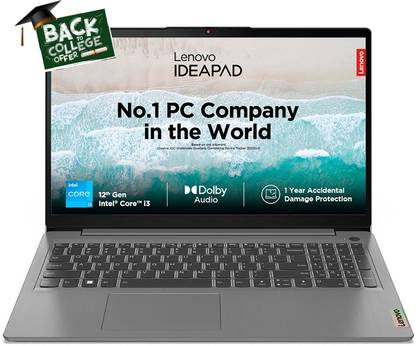 Lenovo IdeaPad 3 Intel Core i3 12th Gen 1215U - (8 GB/512 GB SSD/Windows 11 Home) 14IAU7 Thin and Light Laptop