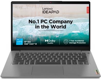 Lenovo IdeaPad 3 Intel Core i3 12th Gen 1215U - (16 GB/512 GB SSD/Windows 11 Home) 14IAU7 Thin and Light Laptop