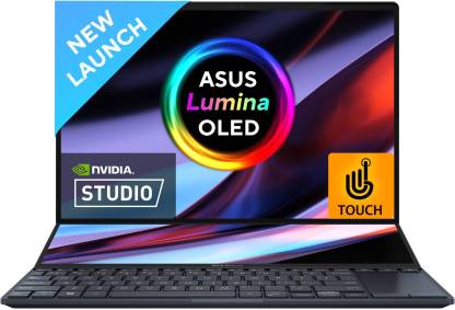 ASUS Zenbook Pro 14 Duo OLED (2023) For Creator, Intel H-Series Intel Core i9 13th Gen 13900H - (32 GB/1 TB SSD/Windows 11 Home/6 GB Graphics/NVIDIA GeForce RTX 4050/120 Hz/65 TGP) UX8402VU-MZ961WS Gaming Laptop