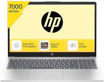 HP AMD Ryzen 5 Quad Core 7520U - (16 GB/512 GB SSD/Windows 11 Home) 15-fc0156AU Thin and Light Laptop