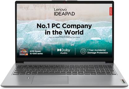 Lenovo IdeaPad Slim 1 AMD Ryzen 5 Quad Core 7520U - (8 GB/512 GB SSD/Windows 11 Home) 15AMN7 Thin and Light Laptop