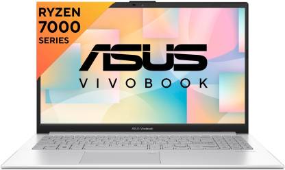 [For Citi-branded Credit Card EMI ] ASUS Vivobook Go 15 (2023) AMD Ryzen 3 Quad Core 7320U – (8 GB/512 GB SSD/Windows 11 Home) E1504FA-NJ321WS Thin and Light Laptop  (15.6 Inch, Cool Silver, 1.63 Kg, With MS Office)