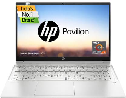 HP Pavilion AMD Ryzen 5 Hexa Core 5625U - (8 GB/512 GB SSD/Windows 11 Home) 15-eh2050au Thin and Light Laptop